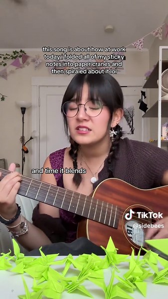 Sticky Notes into Paper Cranes: A Creative Journey