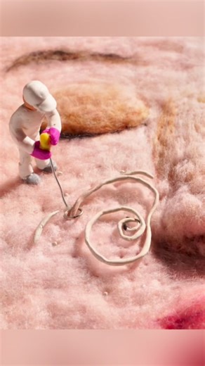 Art Daily Dose on Instagram: "Footless Studio is a stop-motion animation team based in Shanghai that focuses on capturing micro-moments with uncanny precision and emotional resonance. Their work often highlights everyday details — a subtle twist, an odd ripple, sometimes even something as visceral as skin texture or a satisfying transformation. They combine handcrafted miniature sets with meticulous frame-by-frame animation to draw the viewer into a moment that feels both intimate and surreal. A