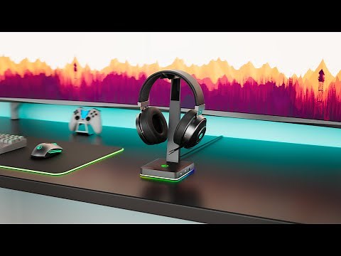 IFYOO | RGB Gaming Headset Stand with USB Hub
