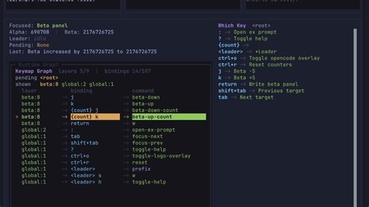 OpenTUI Keymap