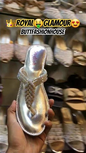 😍Beautiful handmade silver partyware🥳 slipper design all colors🌈 available #fashion
