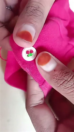 Cute Cherry Button Design | Aasan Sleeve Button Style#ButtonDesign#handembroidery #needlework