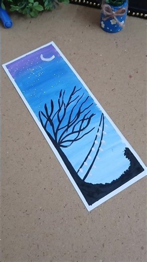 Diy watercolor bookmark 😱🔖#Shorts #bookmark #painting #watercolor #art #diy