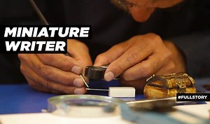 538K views · 1.1K reactions | Surendra Kumar Apharya has written his name in the book of Guinness World Records not once, twice but SEVEN times, all thanks to his proficient talent in writing! Meet the incredible artist now for whom writing on rice is a piece of cake! #OMGIndia #FullStory | HISTORY | Facebook