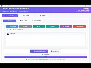 HOW THE VIDEO AUDIO COMBINER AND LOOP APPLICATION WORKS, AN EASY WAY TO CREATE LONG DURATION CONTENT