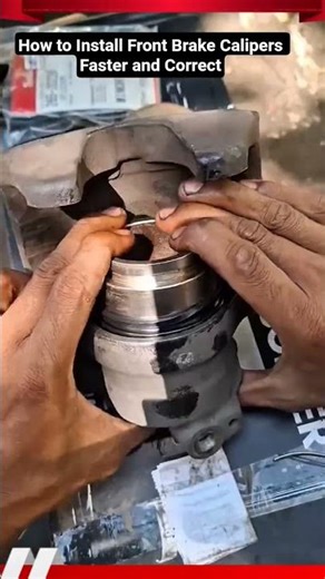 How to Install Front Brake Calipers Faster and Correct #shorts #mechanic