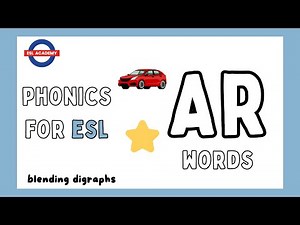 'AR' words | Phonics for ESL | Blending