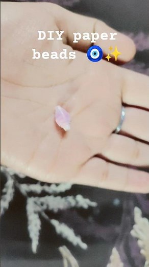 how to make DIY paper beads 🧿✨