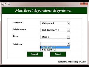 VBA: Multilevel dependent drop-down in User Form