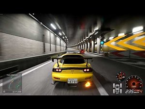 Tokyo C1 Loop to Daikoku Parking Area in a Mazda RX-7 FD3S (Tokyo Xtreme Racer)