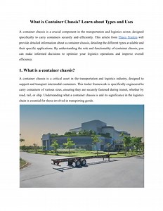 What is Container Chassis_ Learn about Types and Uses - SlideServe