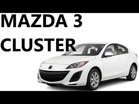 How To remove Cluster on MAZDA 3 2009 steering 2010 2011 2012 2013 replace speedometer