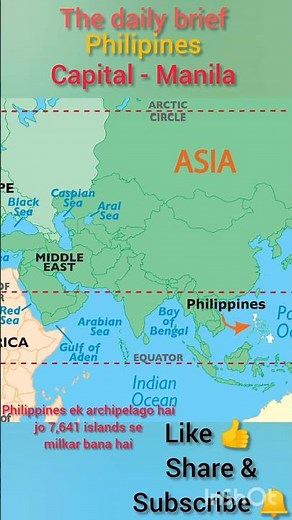 The Map of Philippines 🇵🇭 #Geography #Shorts#IslandNation #SouthEastAsia #Philippines #Trending