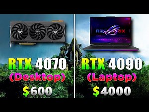 RTX 4090 16GB (Laptop) vs RTX 4070 12GB (Desktop) | 12 Gameplay Tested