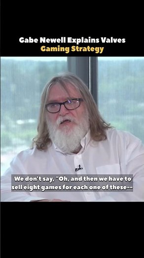 Gabe Newell Explains Valves Gaming Strategy #shorts #linux #valve #steam #programming