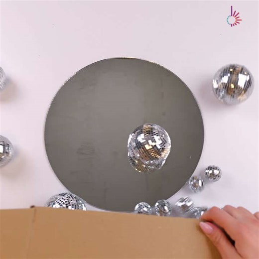 Giving disco balls a colorful twist 💅✨