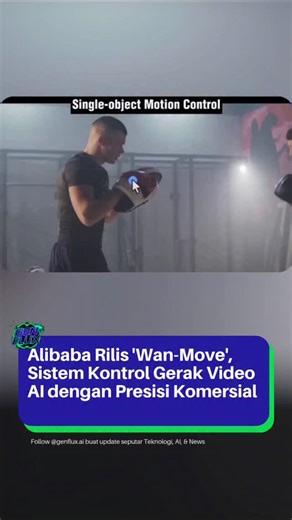 GENFLUX AI on Instagram: "Teknologi kontrol gerak (motion control) dalam generasi video kini semakin mendekati standar kualitas komersial. Wan-Move, sebuah proyek kolaborasi antara Alibaba dan sejumlah universitas, menghadirkan presisi hingga level titik (point-level precision) ke dalam pembuatan video AI. Kini, Anda dapat mengendalikan secara eksak bagaimana setiap elemen bergerak di dalam adegan Anda. Berikut adalah detail utamanya: · Point level trajectory control. · 5 second, 480p video gene