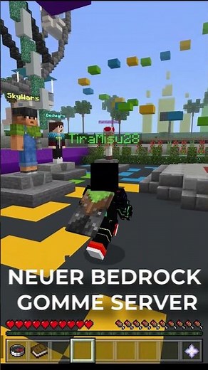 KENNT IHR SCHON DEN NEUEN GOMME BEDROCK SERVER? #shorts