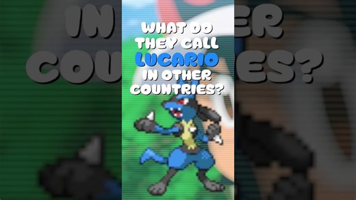 Lucario's name around the world #shorts #pokemon