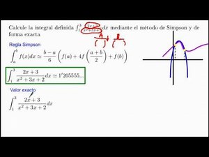 Método de Simpson para integración numérica