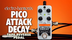 Seductive swells and reverse tape effects push the envelope on any pedalboard! The Pico Attack Decay gives you a wide selection of volume envelope effects in a simplified, compact package. Learn more at ehx.com/picoattackdecay #ehx #guitarpedals #guitargear #guitareffects #electroharmonix #newpedalday #newgearday #nycdsp #ehxpico #attackdecay | Electro-Harmonix