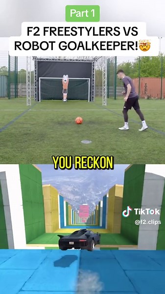 F2 Freestylers vs Robot Goalkeeper: Impossible Challenge!