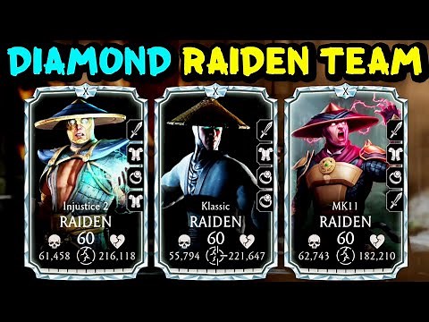 MK Mobile. Diamond Raiden Team is OP? Or Is It Trash? Who Is The Best Raiden?