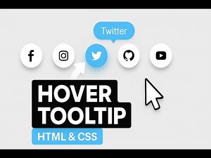 Interactive Social Media Hover Tooltips | HTML & CSS Only