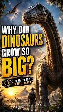 Why did dinosaurs become the largest land animals in Earth's history? 🦕 #dinosaur #facts #science