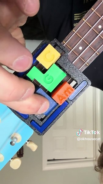 I made this for a student! 🆗🏠🐈 #assistivetechnology #adaptive #ukulele #musicteacher #ok