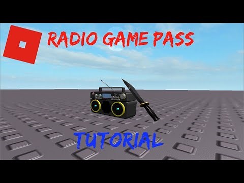 How to make a Radio GamePass on ROBLOX