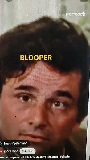 COLUMBO ROBERT CONRAD PETER FALK MURDER EPISODE BLOOPER VERY RARE HARD TO FIND MISTAKE