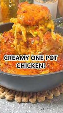 Creamy One-Pot Cream of Chicken with Egg Noodles | Easy Comfort Food Recipe