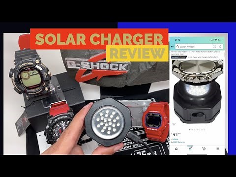 Coolfire Solar Watch Charger - Review - Portable Fast charging system for All solar watches G-Shock