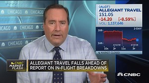 Allegiant falls ahead of TV report on in-flight breakdowns