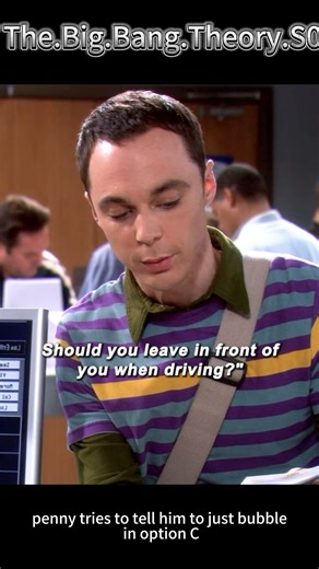The Big Bang Theory | Sheldon’s Einstein Excuse for Not Driving #edit #moments #tvshow #clips