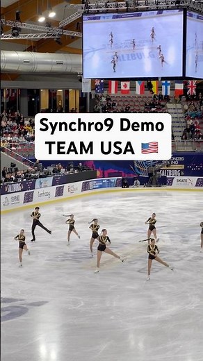 Synchro9 Demo TEAM USA 🇺🇸#synchronizedskating #synchro #salzburg #iceskating #teamusa