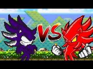 (Sprite Animation Battle) Darkspine Hyper Shadic Vs Hyper Perfect Nazo