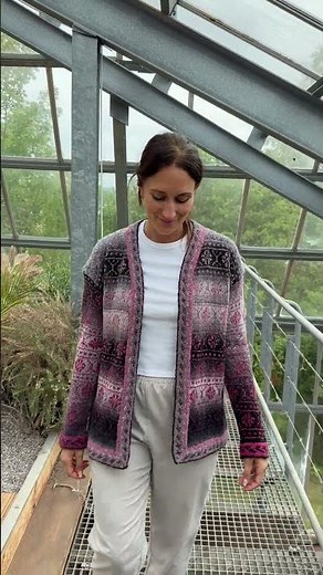 Garn-Set Multicolori Farbverlauf Musterjacke Persnäs