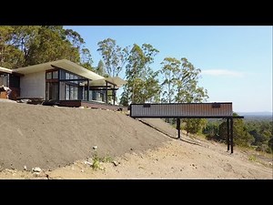 Sloping property? SHIPPING CONTAINER POOL is the answer!