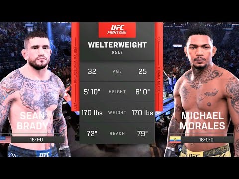 Sean Brady vs Michael Morales FULL FIGHT | UFC 5 AI Simulation (CPU vs CPU)