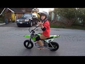 Sean gets a Razor SX350 Mcgrath Dirt Rocket for his birthday!