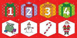 Make Your Own A4 Advent Presents 1-25