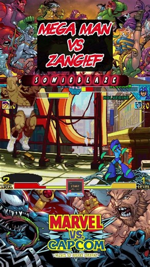 MEGA MAN combos ZANGIEF in Marvel vs Capcom 🤖💪