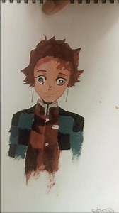 tanjiro side moment 😔 #demonslayer #tanjiro