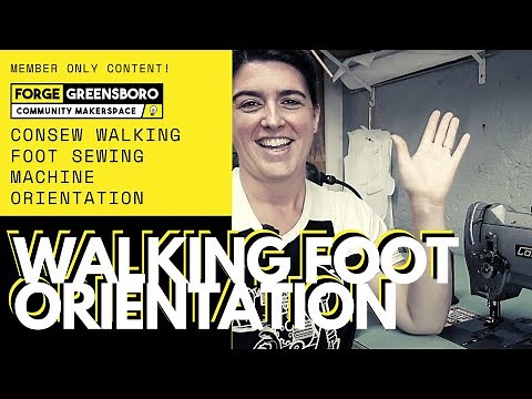 Consew Walking-Foot Sewing Machine Orientation