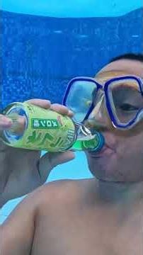 (UNCUT) Ramune Pineapple vs Ramune Melon Drink & Burp Underwater