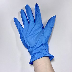 [Hot Item] Single Use Blue Nitrile Gloves Wholesale Food Grade Gloves