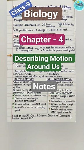 Class 9 Motion Notes 📘 | Full Chapter Revision in Shorts ⚡ #DreamTrackAI