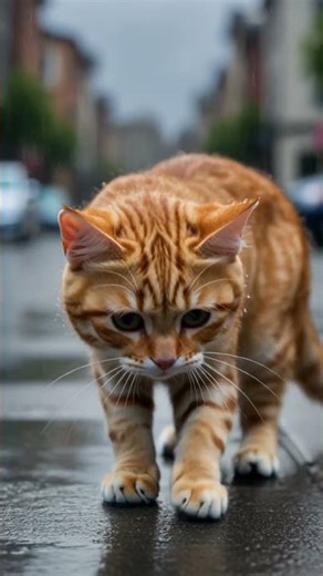 Cat Saves a Baby Bird From the Rain... What Happens Next Will Melt Your Heart #shorts